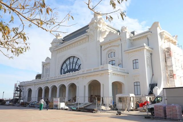 Lucrările de restaurare a Cazinoului din Constanța continuă și vor fi gata până în vara lui 2024