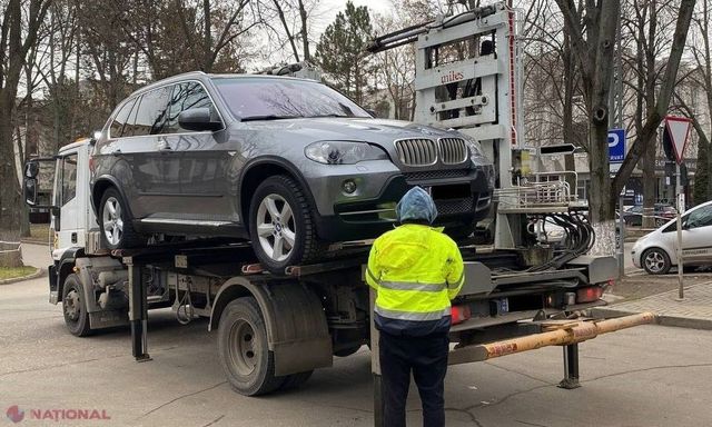 Un automobil de model BMW, sechestrat într-un dosar de escrocherie și spălare de bani, a fost ridicat de CNA