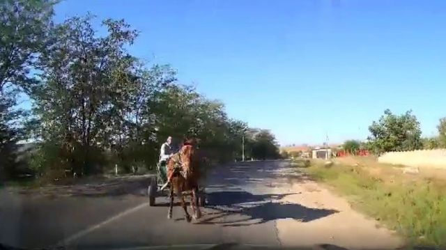 Accidentul anului în Moldova. Un căruțaș a pierdut controlul calului și a intrat aproape frontal într-o mașină