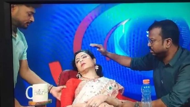 Doordarshan Bangla news anchor faints during live show while giving updates on heatwaves