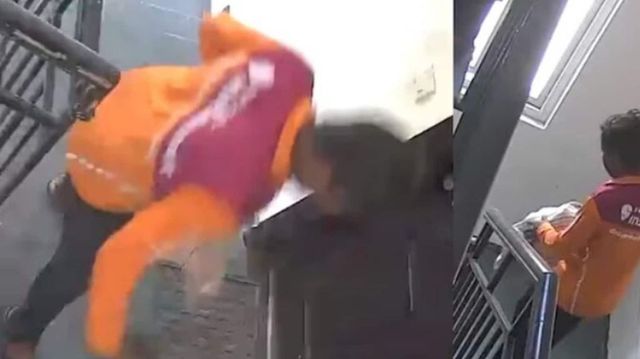 Viral Video Shows Swiggy Agent Stealing Shoes Outside Flat, Company Responds