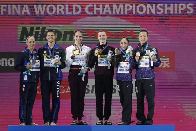 Mondiali di nuoto 2019, Flamini e Minisini medaglia d’argento nel sincronizzato