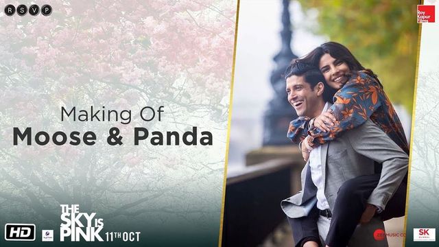 Priyanka Chopra and Farhan Akhtar are adorable Moose and Panda in The Sky Is Pink BTS video