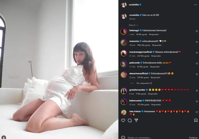 Úrsula Corberó anuncia su embarazo: «Esto no es IA»
