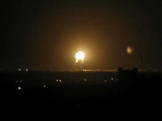 Israel strikes Gaza after rocket fire during peace deal signing ceremony
