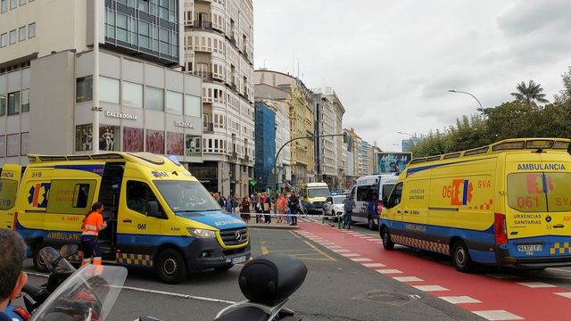 Seis heridos en un atropello intencionado en La Coruña