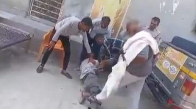 Nuh Violence Accused Bittu Bajrangi Thrashes Man In Police Presence — On Cam