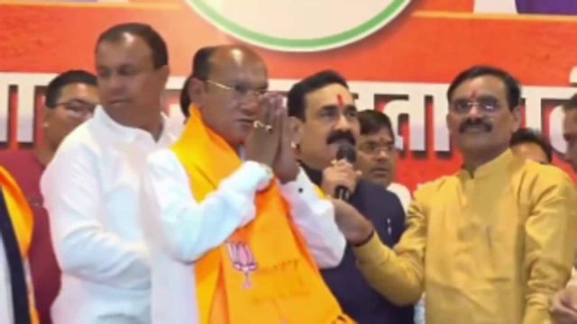 Kamlesh Shah, three-time Congress MLA from Amarwara in Chhindwara, joins BJP