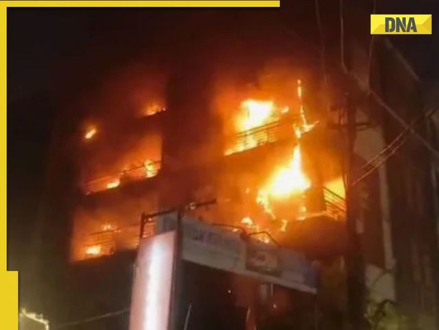 Fire in residential building in Ghaziabad, rescue operation underway | Watch