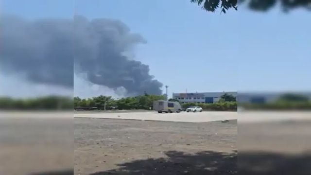 Момент крушения самолета в Индии попал на видео