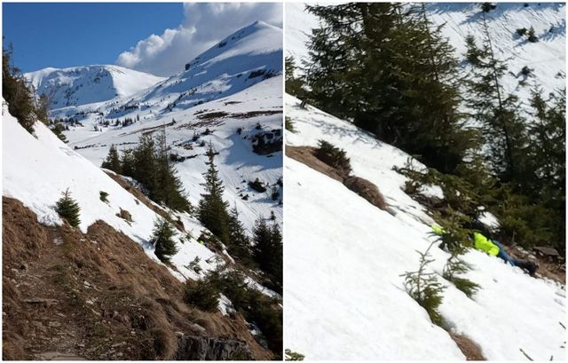 Doi turiști polonezi, surprinși de o avalanșă în munții Rodnei; unul dintre ei a fost rănit