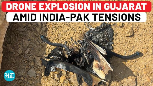 Drone Explosion In Gujarat As Modi Govt Confirms Pakistan Attempted Attack On 15 Indian Cities