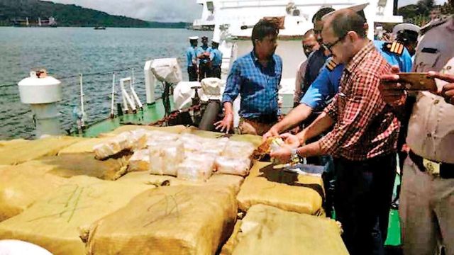 Rs 300 crore worth drugs seized from Myanmar ship