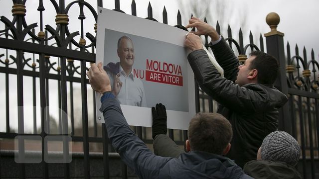 Mișcarea Politică UNIREA a desfășurat o acțiune de protest în fața Președinției Republicii Moldova