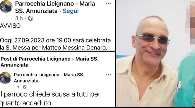 Messina Denaro: Colosimo, messa in suffragio raccapricciante