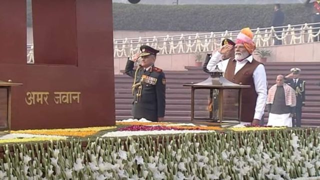 Republic Day 2024 celebrations commences with PM Modi paying homage to bravehearts at National War Memorial