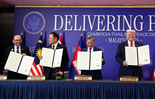 Un acord de pace între Thailanda și Cambodgia a fost semnat în prezența lui Donald Trump