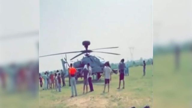 IAF Apache helicopter makes precautionary landing near Pathankot in Punjab