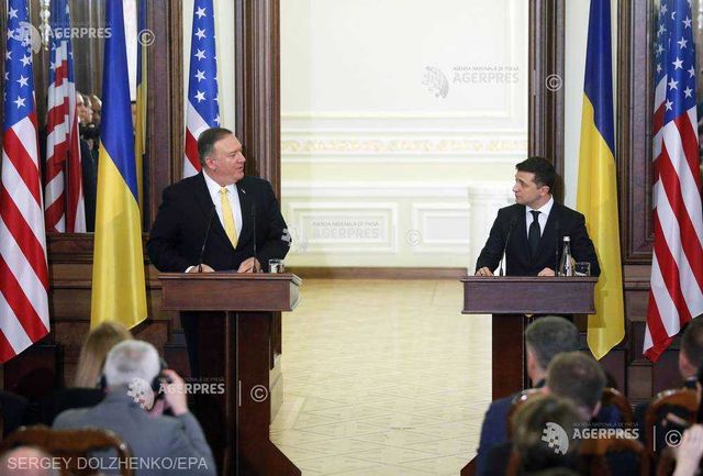Sprijinul american în Ucraina ″nu va scădea″, asigură Mike Pompeo, aflat în vizită la Kiev