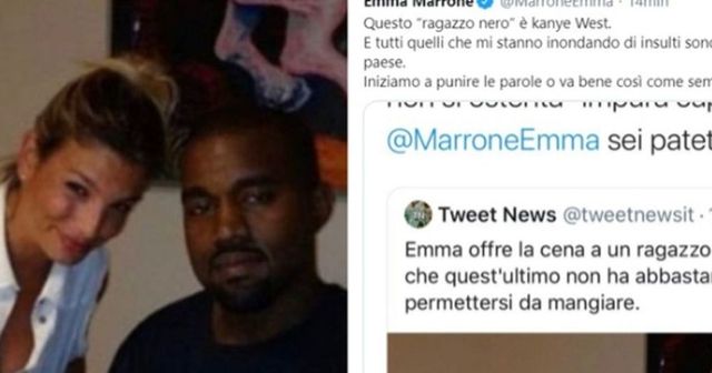 Emma Marrone insultata per una foto con Kanye West: “Siete la feccia di questo paese”