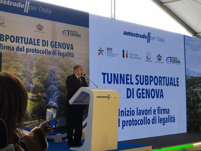 Genova, Salvini e Piantedosi in visita per inaugurazione Tunnel subportuale