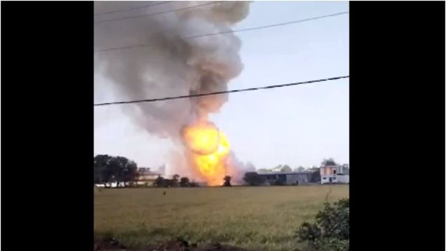 Massive Fire Breaks In MP's Harda After Blast In Firecracker Factory