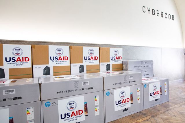 Institutul Național de Inovații în Securitatea Cibernetică „Cybercor” a primit primul lot de echipamente din partea USAID