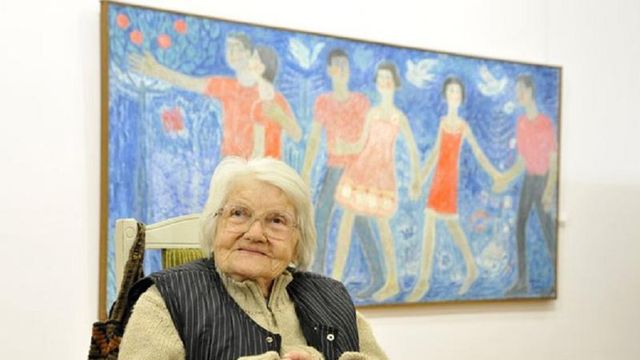Pictorița Valentina Rusu-Ciobanu a împlinit un secol de viață
