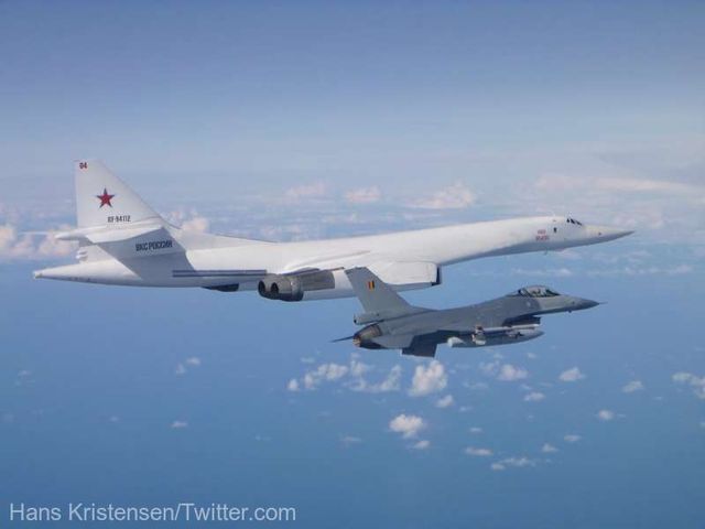 Aviația militară belgiană a interceptat patru avioane rusești deasupra Mării Baltice