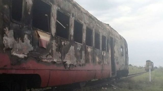 Пассажирский поезд Кишинев-Унгены загорелся на ходу