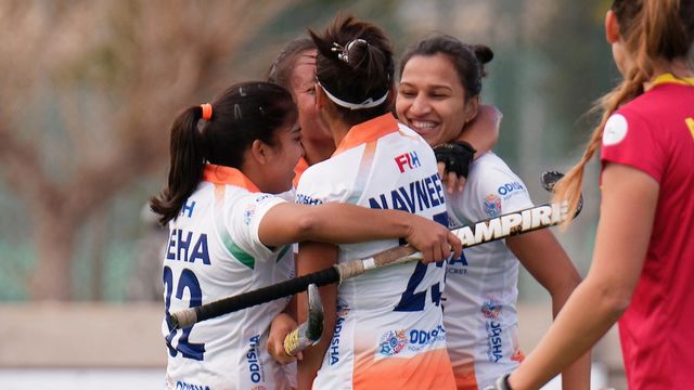 Hockey: Lalremsiami Scores Brace as Indian Eves Beat Spain 5-2 to Level Series