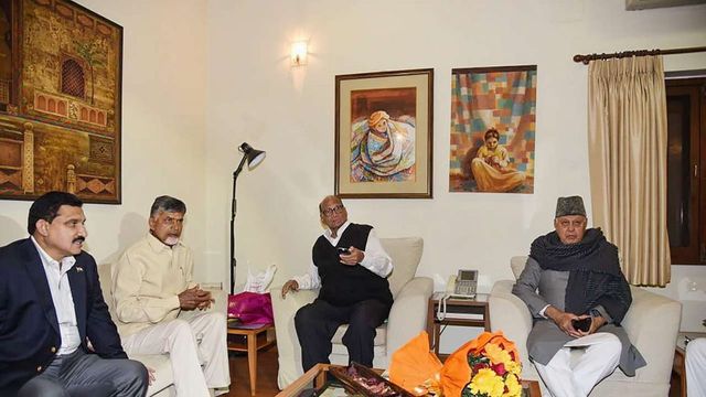 Andhra CM meets opposition leaders in Delhi, says next step will be decided in Kolkata rally