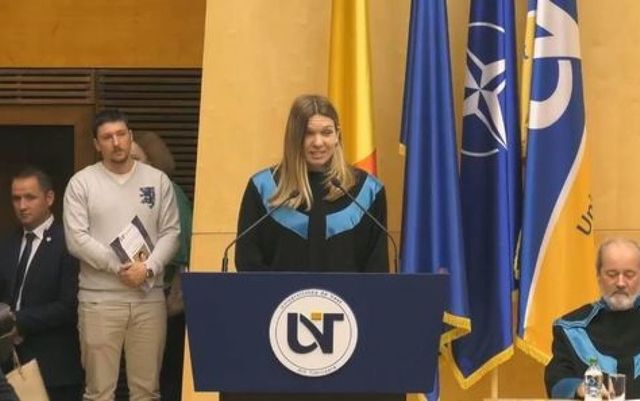 Simona Halep a primit titlul de Doctor Honoris Causa al Universității de Vest din Timișoara