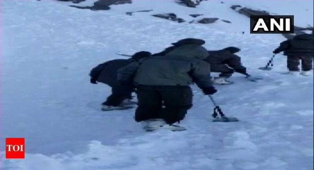 Avalanche traps 10 people under snow in Ladakh