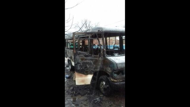 Un microbuz de rută din Căușeni a ars în întregime