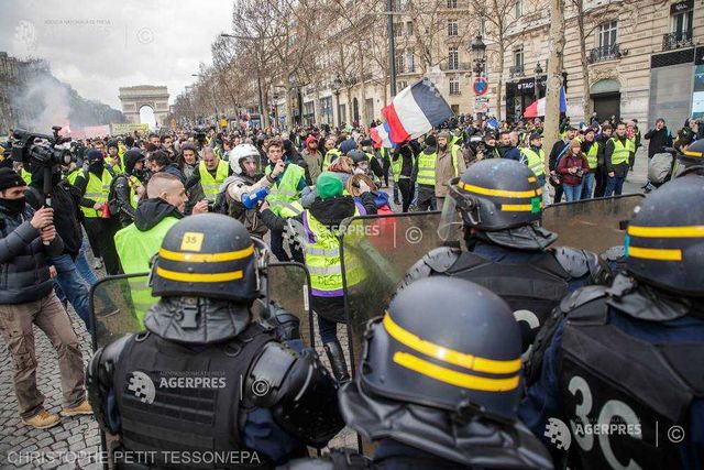 Vestele galbene, un nou protest în Franța