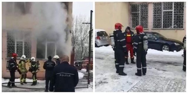 Incendiu puternic la o școală din București. Pompierii au intervenit pentru salvarea copiilor