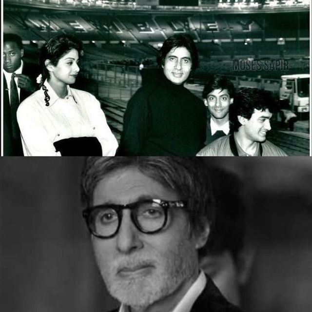 Amitabh Bachchan gets nostalgic as he shares a throwback picture with Aamir Khan, Salman Khan and the late Sridevi – view pic