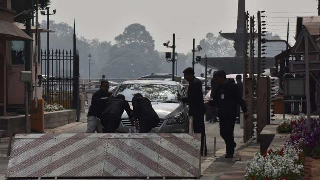 High alert in Delhi after Manipur MP’s car rams barricade at Parliament