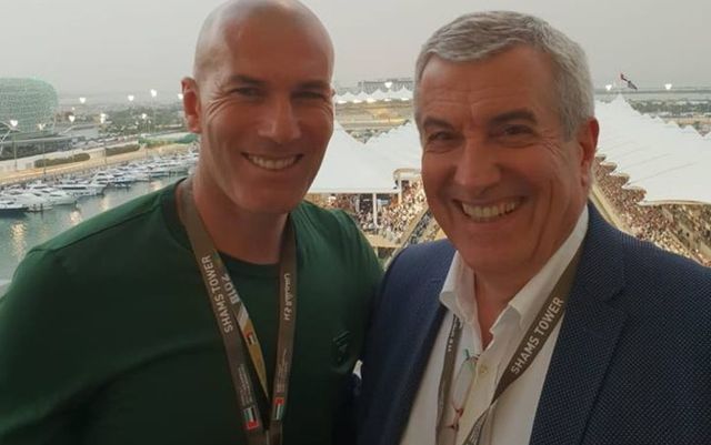 Tăriceanu, alături de fostul rege Juan Carlos și de Zidane la Formula 1 din Abu Dhabi