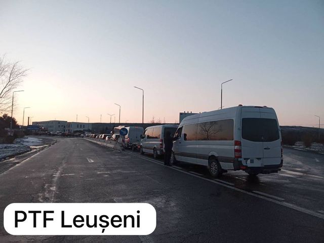 Trafic intens la vama Costești și Leușeni, pe sensul de ieșire din Republica Moldova