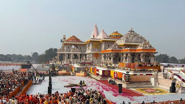 Seepage in Ram temple during season's first rain in Ayodhya