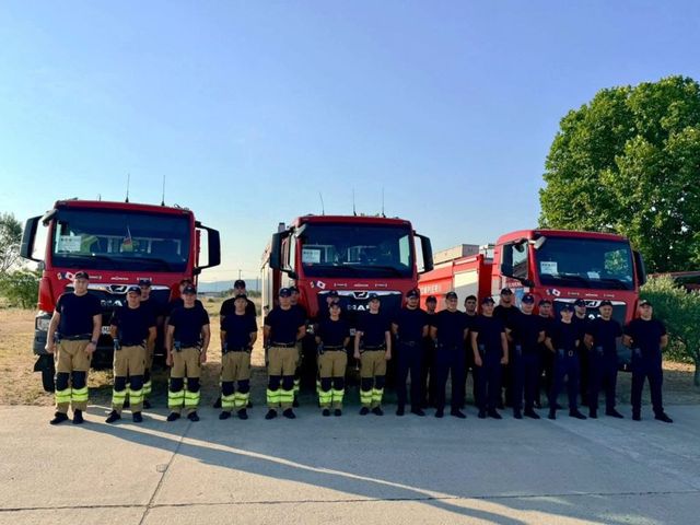 Pompierii moldoveni detașați în Grecia au participat la prima misiune de stingere a incendiilor de vegetație în regiunea Salonic