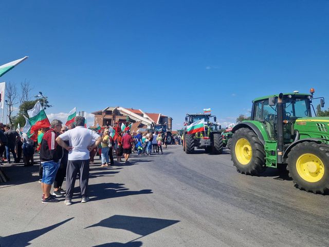 На две места в Ямболска област се очакват пътни блокади заради протеста на земеделските производители