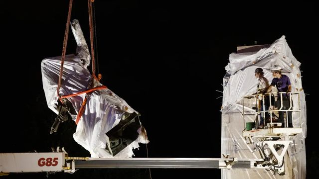 La Administración Trump instala una estatua de Cristóbal Colón en los jardines de la Casa Blanca