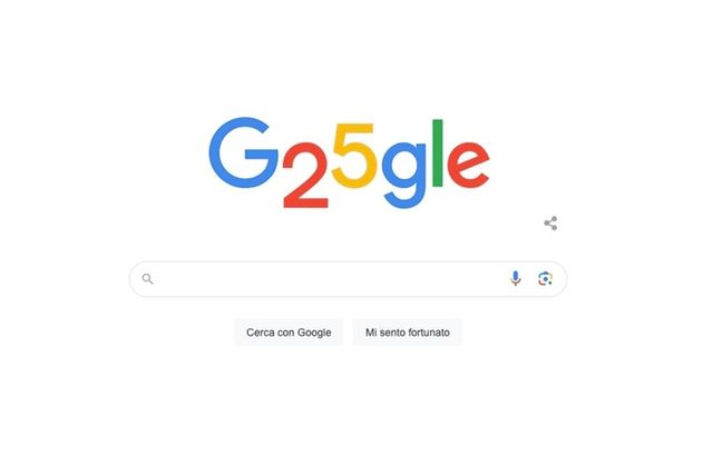Google compie 25 anni, ecco il doodle di oggi