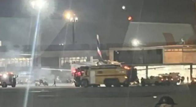 Un avion de pasageri a luat foc într-un aeroport din Brazilia
