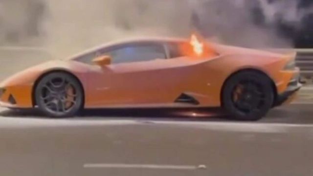 Lamborghini Goes Up In Flames On Mumbai Road, Gautam Singhania Shares Video