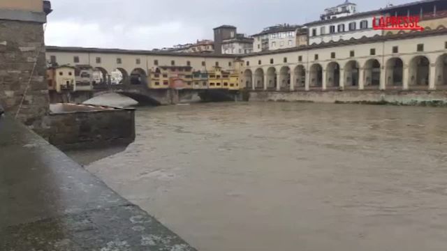 Maltempo Toscana, Arno spaventa Firenze