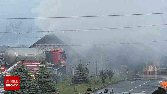 Tragedie la o pensiune din Suceava: o persoană a murit într-un incendiu puternic